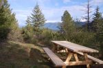 Picnic table for enjoying meals outside